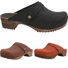 Sanita Wood Ursana Damen Clogs