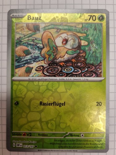Pokémonkarte bauz 013 197 - pokémonkarte, 013/197