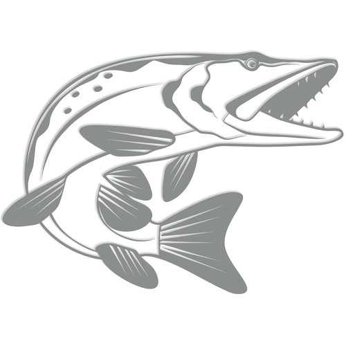 Fisch aufkleber 4x20 9cm - fisch,