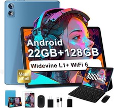 Android 14 Tablet 10 Zoll, 8000mAh Akku, 8-Core