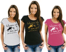Pferdeshirt Pferde Reiten Reitsport Damen T-Shirt Damenshirt Girlieshirt Motiv 5