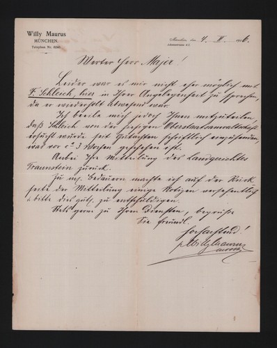 München brief 1906 - brief, 1906,
