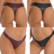 Frauen Höschen Lack String Atmungsaktiv Minislips Nacht Unterwäsche Glatt Pool