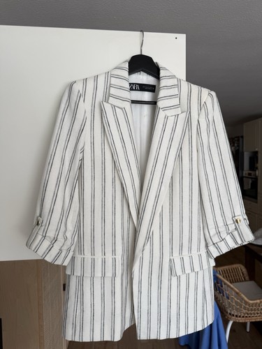 Zara gestreift blazer jacket - zara,