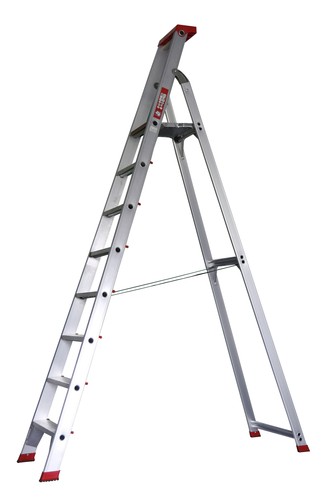 Alu profi stehleiter stufig - alu-profi-stehleiter, 8-stufig