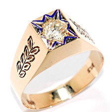 Ring Gold Herren Diamant 0,83c
