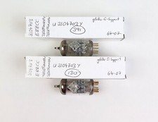 2x Telefunken E88CC / 6922 Tube / Same Code / Raute Ulm / Röhre