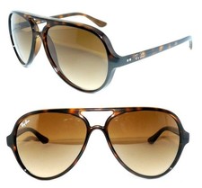 Ray Ban SONNENBRILLE BRAUN VERLAUF RB 4125 710/51 CATS 4376 BRILLE 4162 ETUI