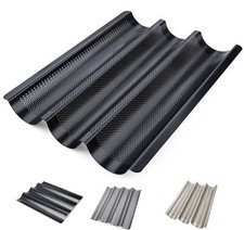 Baguette-Backblech,3/4 Mulden