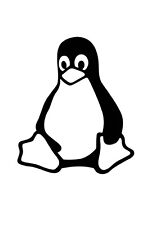 4" Pinguin Linux Logo - Vinyl Aufkleber Sticker für Zuhause, Wand, Dekor, Bar, Café