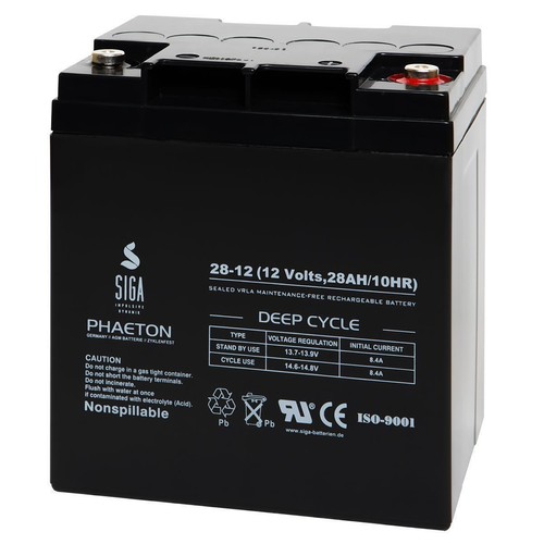Akku 28ah 12v agm - gel, batterie