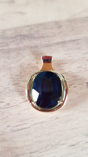 Unikat mit 92ct saphir - 18,92ct, (