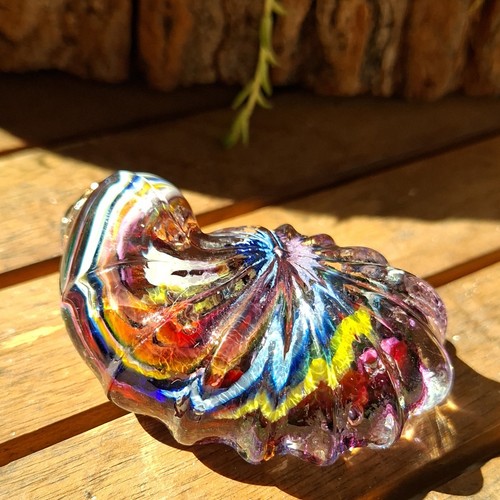 Mehrfarbige glasfigur skulptur - mehrfarbige,