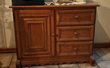 Kommode Eiche Rustikal, Naturholz,  Liebhaberstück,  3 Schubladen