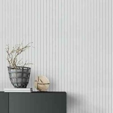 €1,31qm  1 Ro.Erismann Vlies Bestseller 13397-30 Streifen weißgrau feines grau