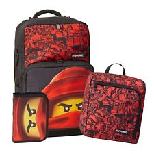LEGO Optimo Schulranzen-Set NINJAGO Red 20L 0,95 kg Set Federmappe gefüllt neu