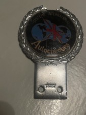 1950s GAUNT Car Badge  Plakette Emblem Autocheques Systeme International Emaille