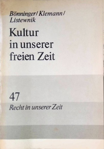 Kultur unserer freien zeit - kultur, in