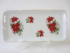 Kuchenplatte Stollenplatte °°° BAREUTHER BAVARIA °°° Weihnachtsstern Goldrand