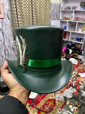 Steampunk Zylinder Hut: Grün