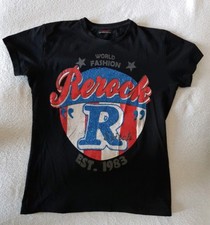 ReRock T-Shirt Kurzarm Rundhals Slim Fit Herrenshirt Freizeit Shirt Neu Gr. L