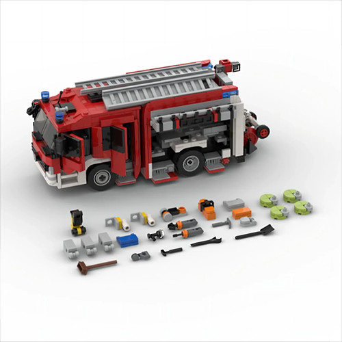 Feuerwehr bausteine set moc - feuerwehr,
