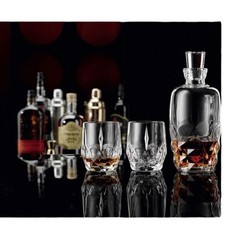 Whisky-Set Whiskeygläser  (Flasche 1050ml, Gläser 300ml) 3teilig BOHEMIA