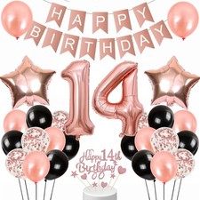 Luftballon 14. Geburtstag Deko
