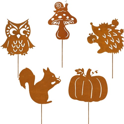 Gartenstecker rost herbst - gartenstecker,