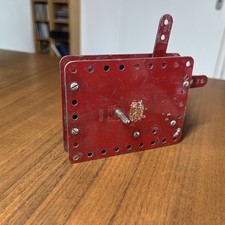 Meccano Uhrwerkmotor A1 Dark Red Ca 1927 -33 Antriebsmotor