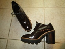 Vic Matie Pump, Schnürpump, Halbschuh, 39, braun, Leder, hoher Neupreis!