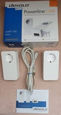 devolo Powerline LAN, dLAN 550 duo+ Starter Kit  500 Mbit/s 2xLAN, gebraucht