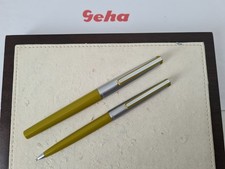 Geha 714 futura Set Füllhalter und Kugelschreiber Kunststoff grün/Edelstahl RAR