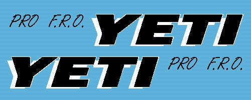 Yeti rahmenrohr aufkleber - yeti,