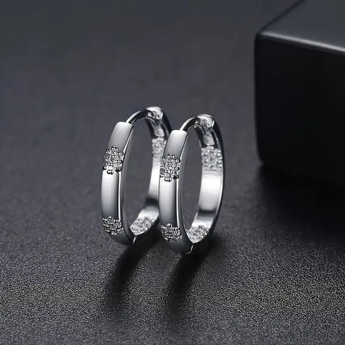 Paar creolen silber gold - silber,