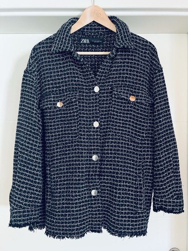 Zara boucle jacke - boucle, hemdjacke