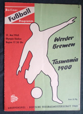 Orig. PRG  Deutsche Meisterschaft 1959/60  TASMANIA BERLIN - WERDER BREMEN ! TOP