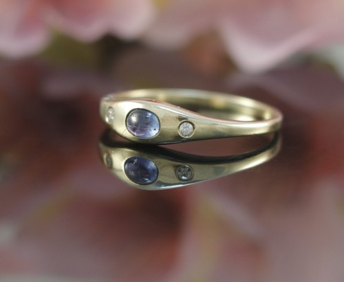 Saphir zirkonia ring 333er - ring, 8