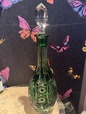 Grüne Kristall Karaffe Nachtmann Neu einzigartig selten Bar