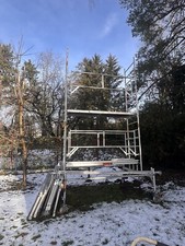 Alu-Fahrgerüst, 2,50x0,60, Höhe ca. 8m