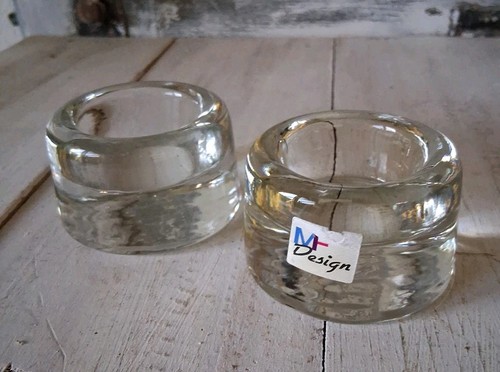 Teelichthalter glas - 2x,