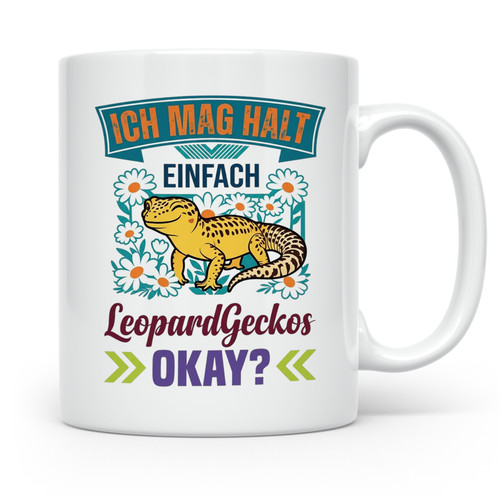 Leopardgecko tasse mit spruch - leopardgecko,