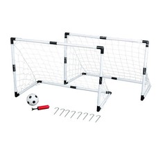 Mini Fußballtor Set 2 Tore Ball Pumpe Tor Fußball Netz Torwand Goal Fussballtor