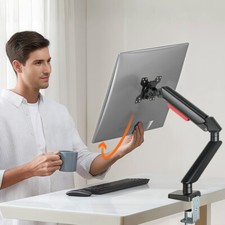 VSIUO Schwenkarm Monitor Halterung Tisch 17-32 Zoll bis 9kg, VESA bis 100x100