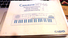 CASIO MT46 -Bedienungsanleitung Manual    -deutsch, -niederländisch,-französich-