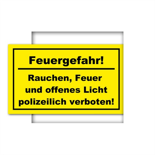 Warnschild feuergefahr - *,