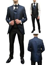 Cutaway Anzug Herren Hochzeitsanzug 5 teilig Gr.52 Royalblau