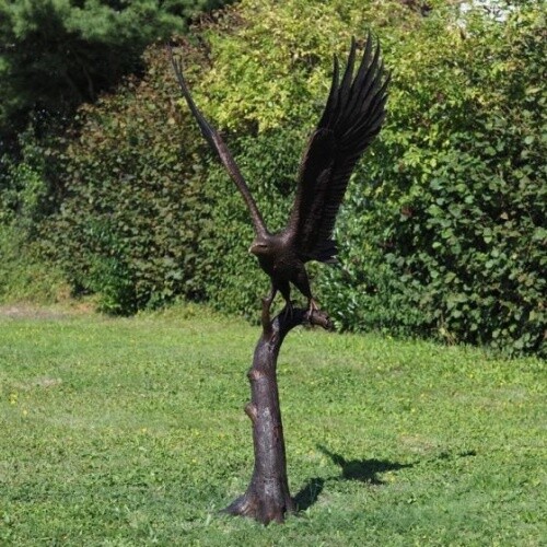 Bronzefigur steinadler auf - bronzefigur,