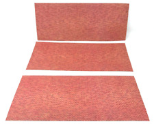 3x Mauerdekor Platten Modelleisenbahn Muster roter Ziegelstein je ca. 22 x 10 cm