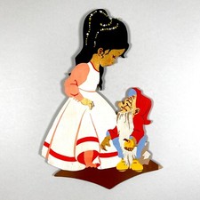 1960er Märchen-Holzbild von